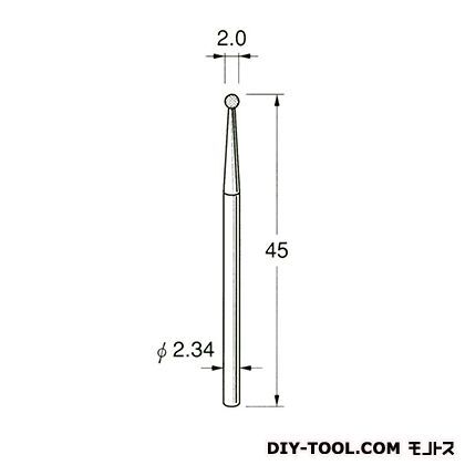 電着DIA砥石 先端径:2.0粒度:#150 D1020 1