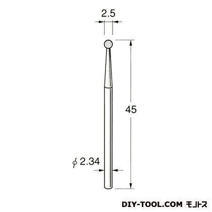 電着DIA砥石 先端径:2.5粒度:#150 D1025 1