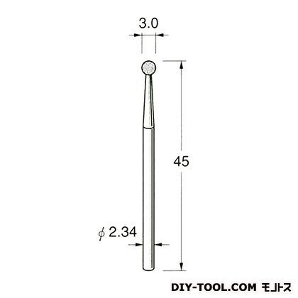電着DIA砥石 先端径:3.0粒度:#150 D1030 1