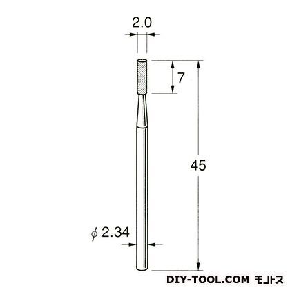 電着DIA砥石 先端径:2.0粒度:#150 D1120 1
