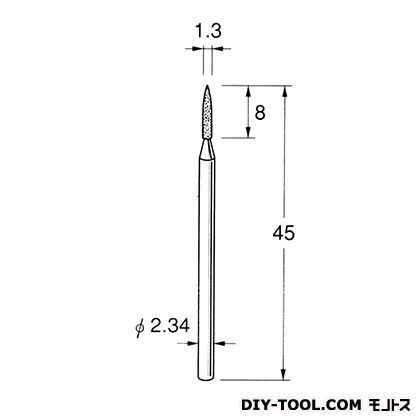 電着DIA砥石 先端径:1.3粒度:#150 D1313 1