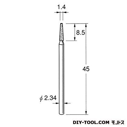 電着DIA砥石 先端径:1.4粒度:#150 D1514 1