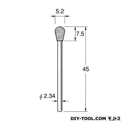 電着DIA砥石 先端径:5.2粒度:#150 D1752 1
