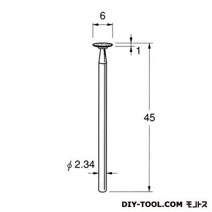 電着DIA砥石 先端径:6粒度:#150 D1860 1