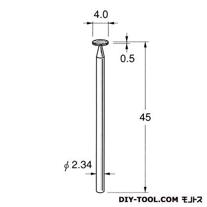 電着DIA砥石 先端径:4.0粒度:#150 D1904 1