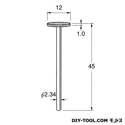 電着DIA砥石 先端径:12粒度:#150 D1912 1