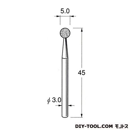 電着DIA砥石 先端径:5.0粒度:#150 D3050 1