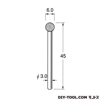 電着DIA砥石 先端径:6.0粒度:#150 D3060 1