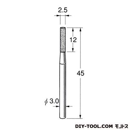 電着DIA砥石 先端径:2.5粒度:#150 D3125 1