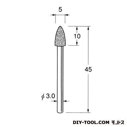電着DIA砥石 先端径:5粒度:#150 D3350 1