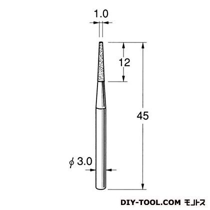 電着DIA砥石 先端径:1.0粒度:#150 D3520 1