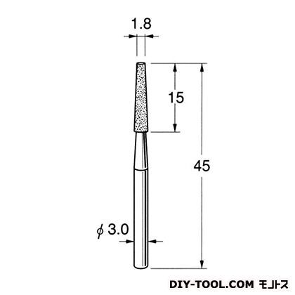 電着DIA砥石 先端径:1.8粒度:#150 D3530 1