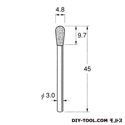電着DIA砥石 先端径:4.8粒度:#150 D3648 1