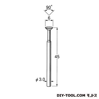 電着DIA砥石 先端径:6粒度:#150 D3821 1