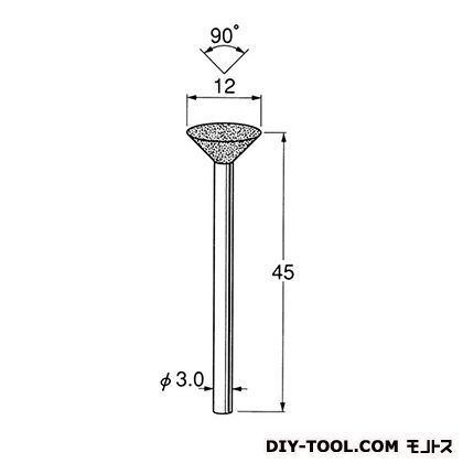 電着DIA砥石 先端径:12粒度:#150 D3823 1