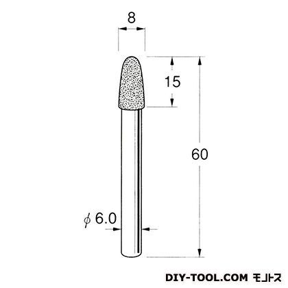 電着DIA砥石 先端径:8粒度:#120 D4638 1