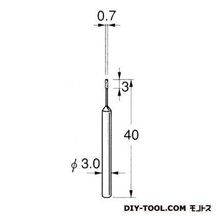 電着DIA砥石 先端径:0.7粒度:#230 D5307 1