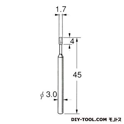 電着DIA砥石 先端径:1.7粒度:#140 D5317 1