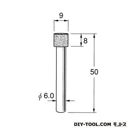電着DIA砥石 先端径:9粒度:#120 D5609 1