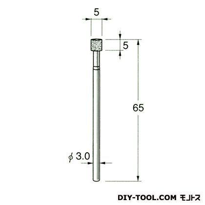 電着DIA砥石 先端径:5粒度:#170 D6105 1