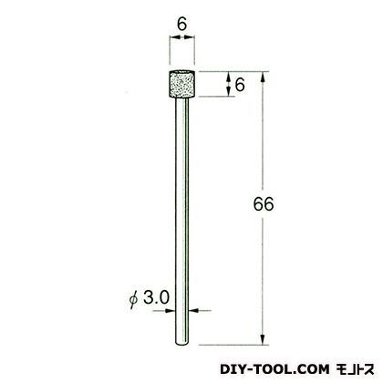 電着DIA砥石 先端径:6粒度:#170 D6106 1
