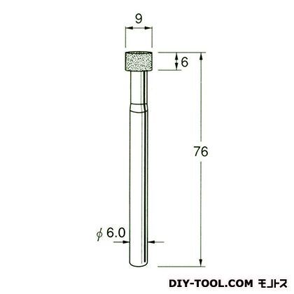 電着DIA砥石 先端径:9粒度:#170 D6209 1