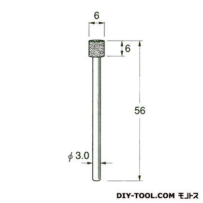 電着DIA砥石 先端径:6粒度:#170 D7106 1