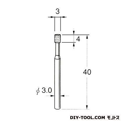 ハイメタルDIA砥石 先端径:3粒度:#100 D8103 1