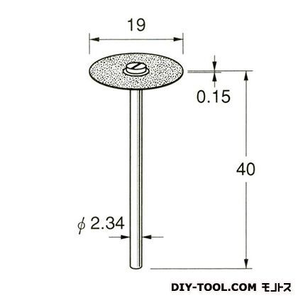 メタルDIAディスク 先端径:19粒度:#150 D9711 1