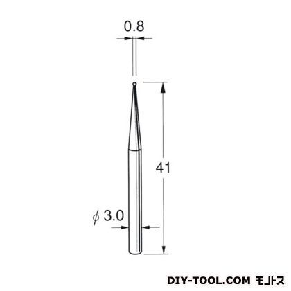 ボラゾン砥石 先端径:0.8粒度:#150 N1008 1