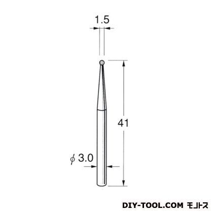 ボラゾン砥石 先端径:1.5粒度:#150 N1015 1