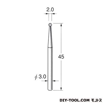 ボラゾン砥石 先端径:2.0粒度:#150 N1020 1