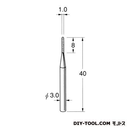 ボラゾン砥石 先端径:1.0粒度:#150 N1210 1