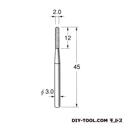ボラゾン砥石 先端径:2.0粒度:#150 N1220 1