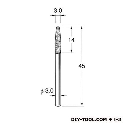 ボラゾン砥石 先端径:3.0粒度:#150 N1330 1