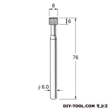 軸付ボラゾン砥石 N7608 1