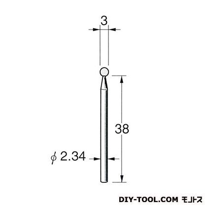 軸付砥石 先端径:3粒度:#600 G1003 1