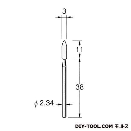 軸付砥石 先端径:3粒度:#120 G1031 1