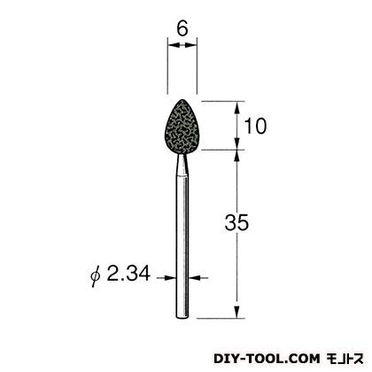 軸付砥石 先端径:6粒度:#150 G1042 1