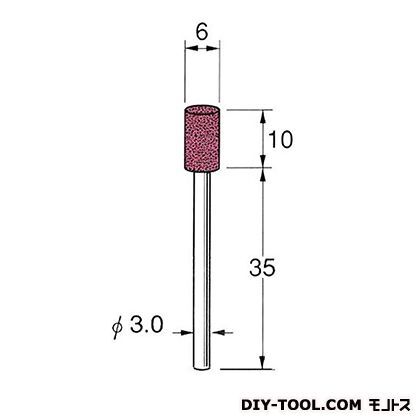 軸付砥石 先端径:6粒度:#100 G3107 1