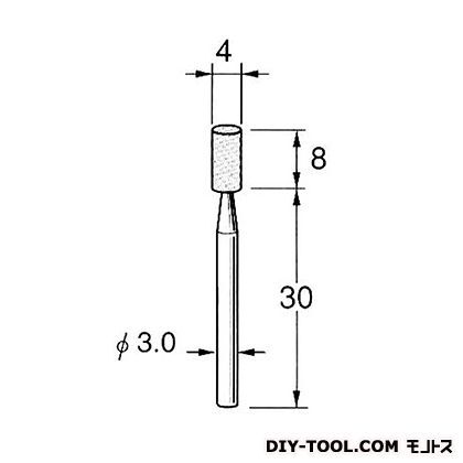 軸付砥石 先端径:4粒度:#100 G3125 1