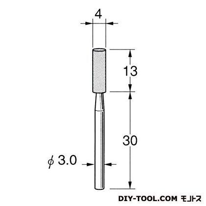 軸付砥石 先端径:4粒度:#80高 G3212 1