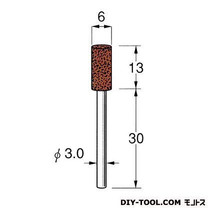 軸付砥石 先端径:6粒度:#60高 G3224 1