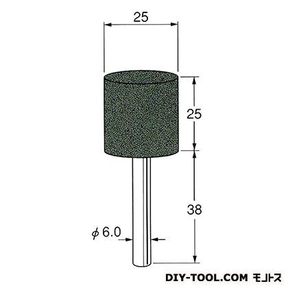 軸付砥石 軸径:φ6.0粒度:#100 G6543 1