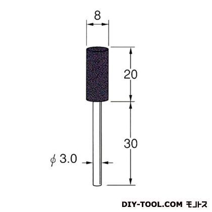 セラミックゴム砥石 先端径:8粒度:#320 R2235 1