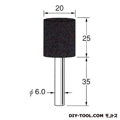 セラミックゴム砥石 先端径:20粒度:#320 R2275 1