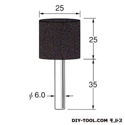 セラミックゴム砥石 先端径:25粒度:#320 R2285 1