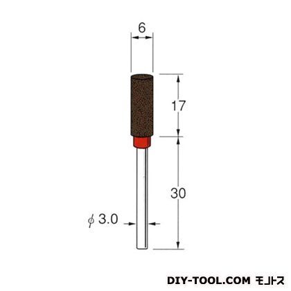 セラミックゴム砥石 先端径:6粒度:#80 R2321 1
