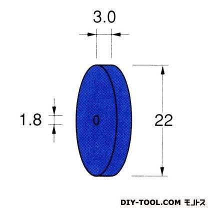 セラミックゴム砥石 外径:22厚さ:3.0粒度:#320 R5324 1