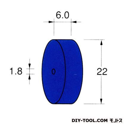 セラミックゴム砥石 外径:22厚さ:6.0粒度:#320 R5334 1